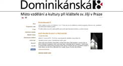 Desktop Screenshot of dominikanska8.cz