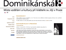 Tablet Screenshot of dominikanska8.cz
